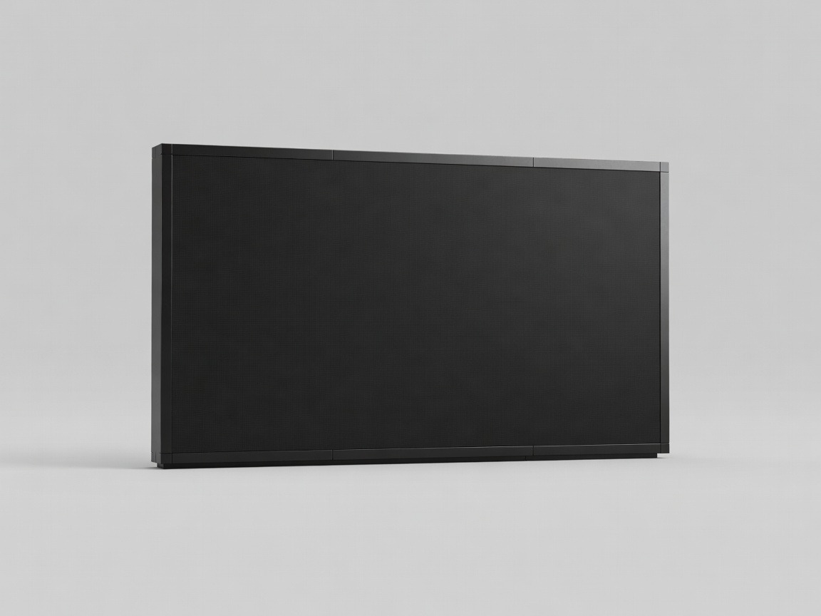 Soft-lit render of a stadium scoreboard on a plain background